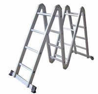 Escalera Plegable Articulada de Aluminio 16 Escalones