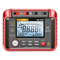 Megohmetro Medidor de Aislacin Brinna HB-360